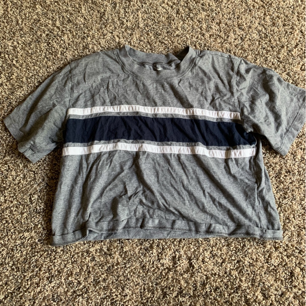 Hollister Heather Gray Boyfriend Tee